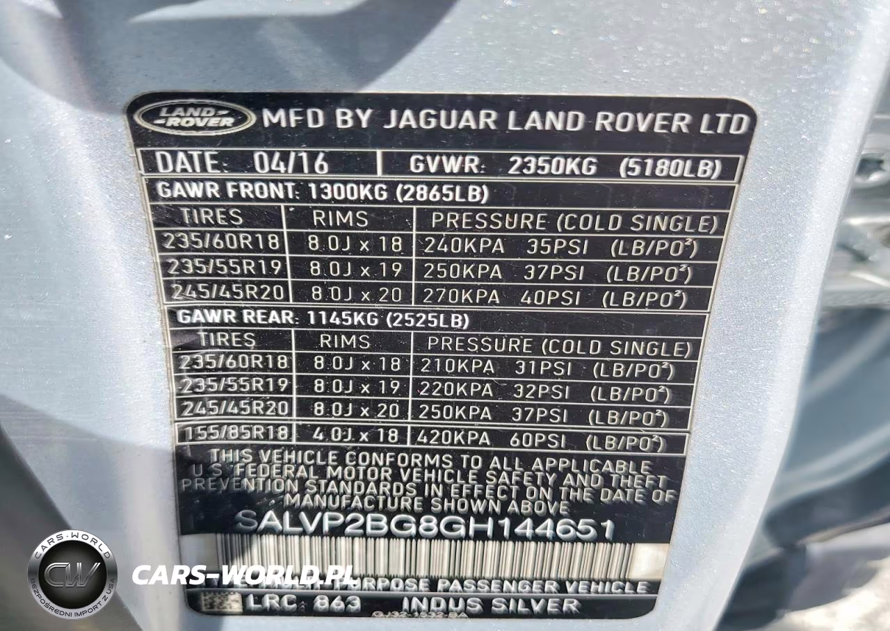 2016 Land Rover Range Rover Evoque Se VIN:SALVP2BG8GH144651 - 13