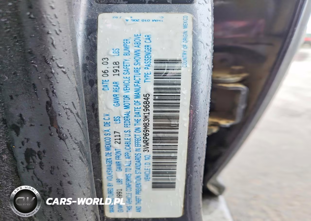 2003 Volkswagen Jetta Gl Tdi VIN:3VWRP69M83M196845 - 12