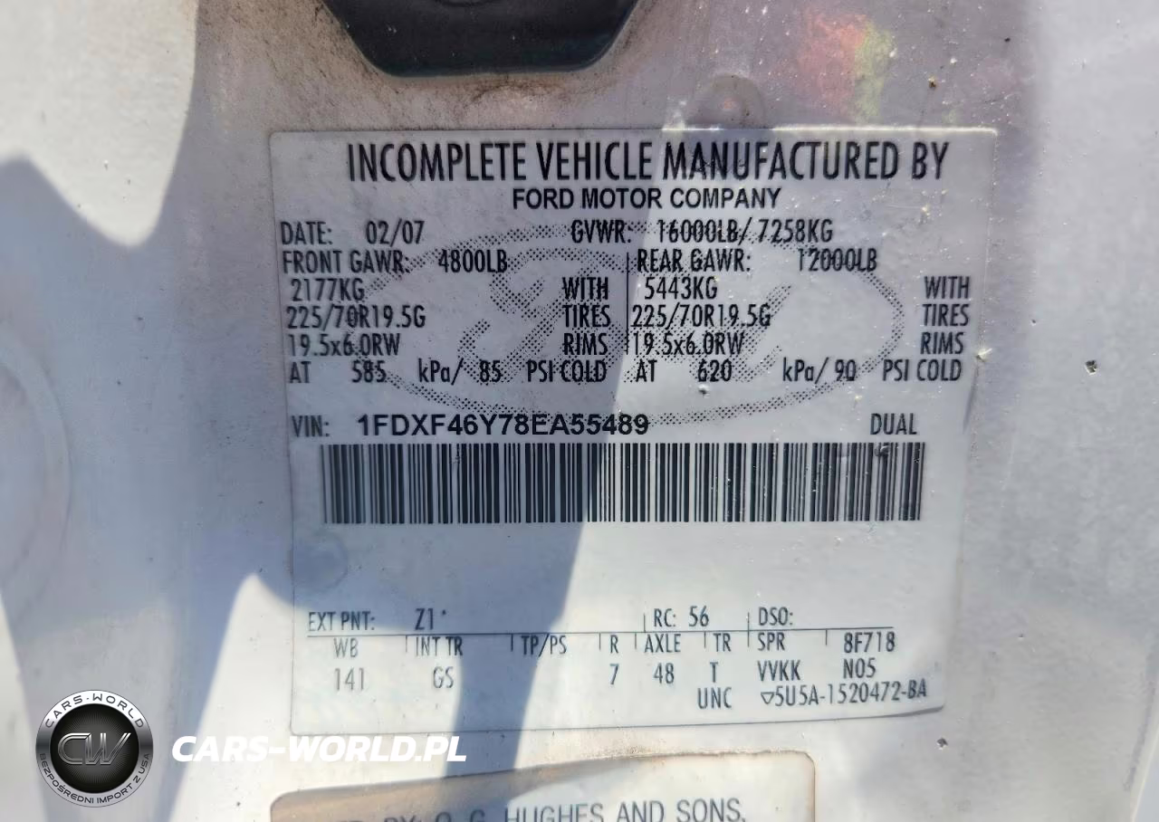 2008 Ford F450 Super Duty Bucket Truck VIN:1FDXF46Y78EA55489 - 12