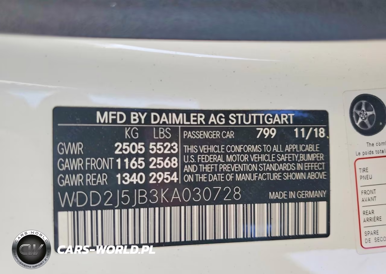 2019 Mercedes-Benz Cls 450 VIN:WDD2J5JB3KA030728 - 13