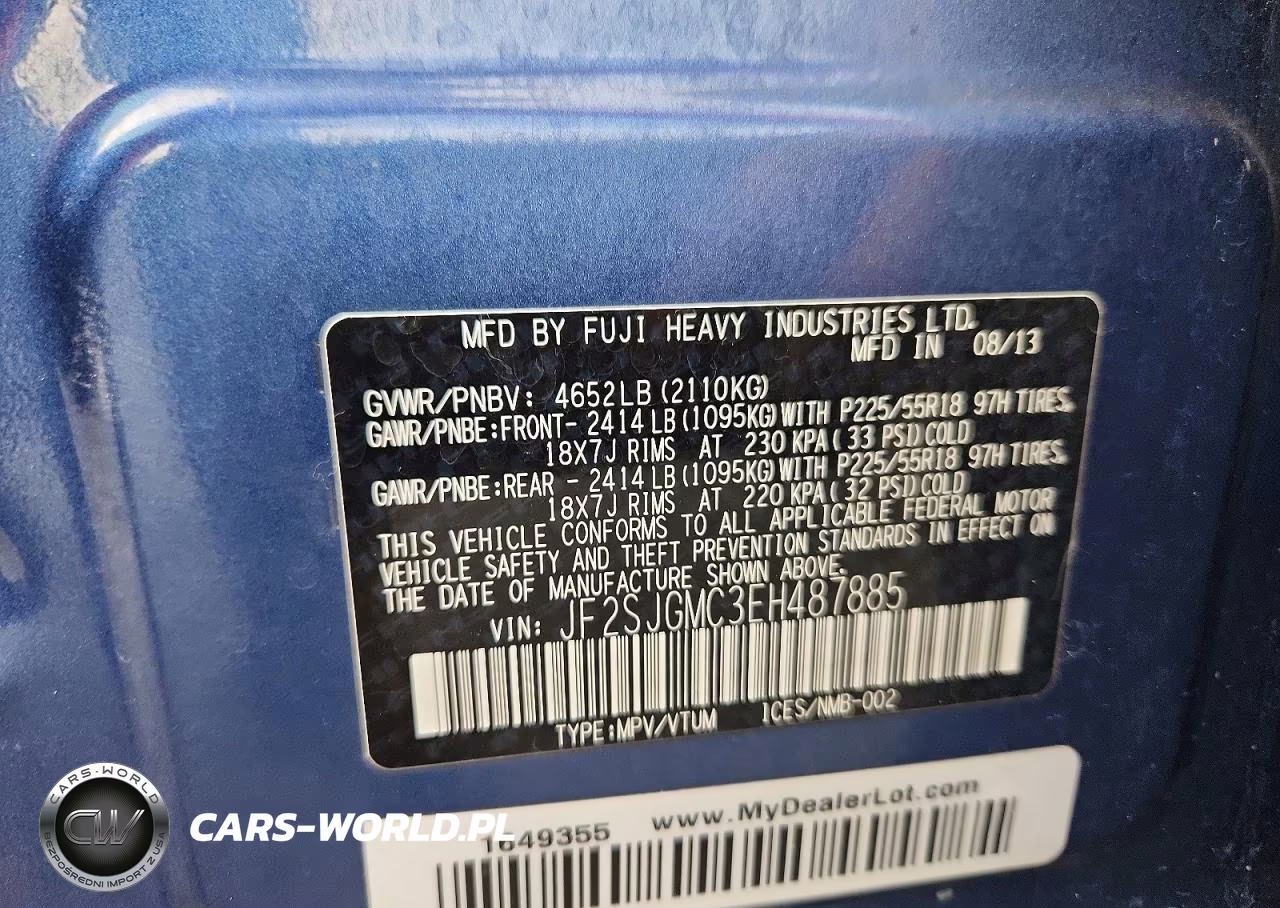 2014 Subaru Forester 2.0Xt Touring VIN:JF2SJGMC3EH487885 - 13