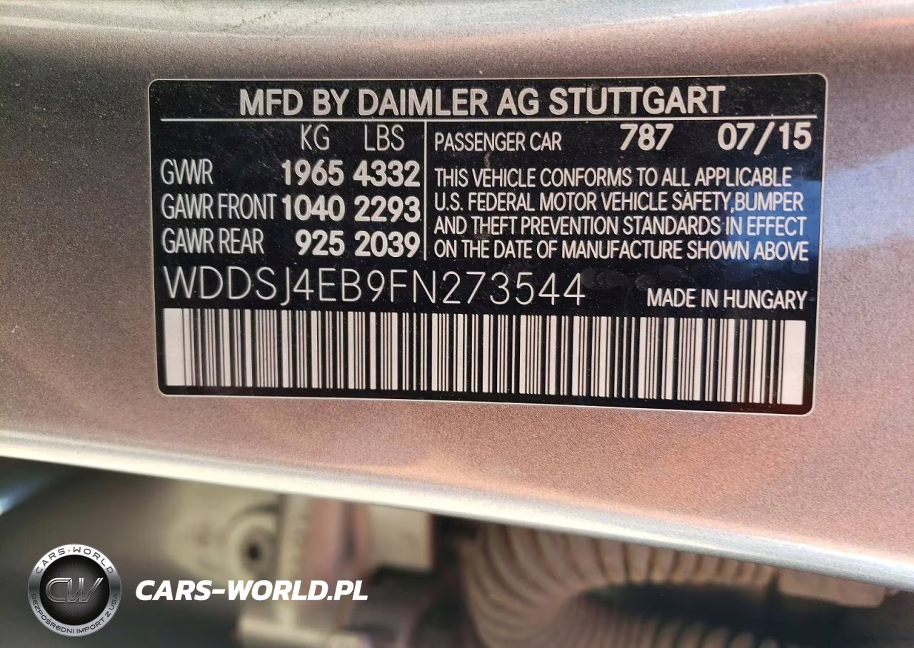 2015 Mercedes-Benz Cla 250 VIN:WDDSJ4EB9FN273544 - 12