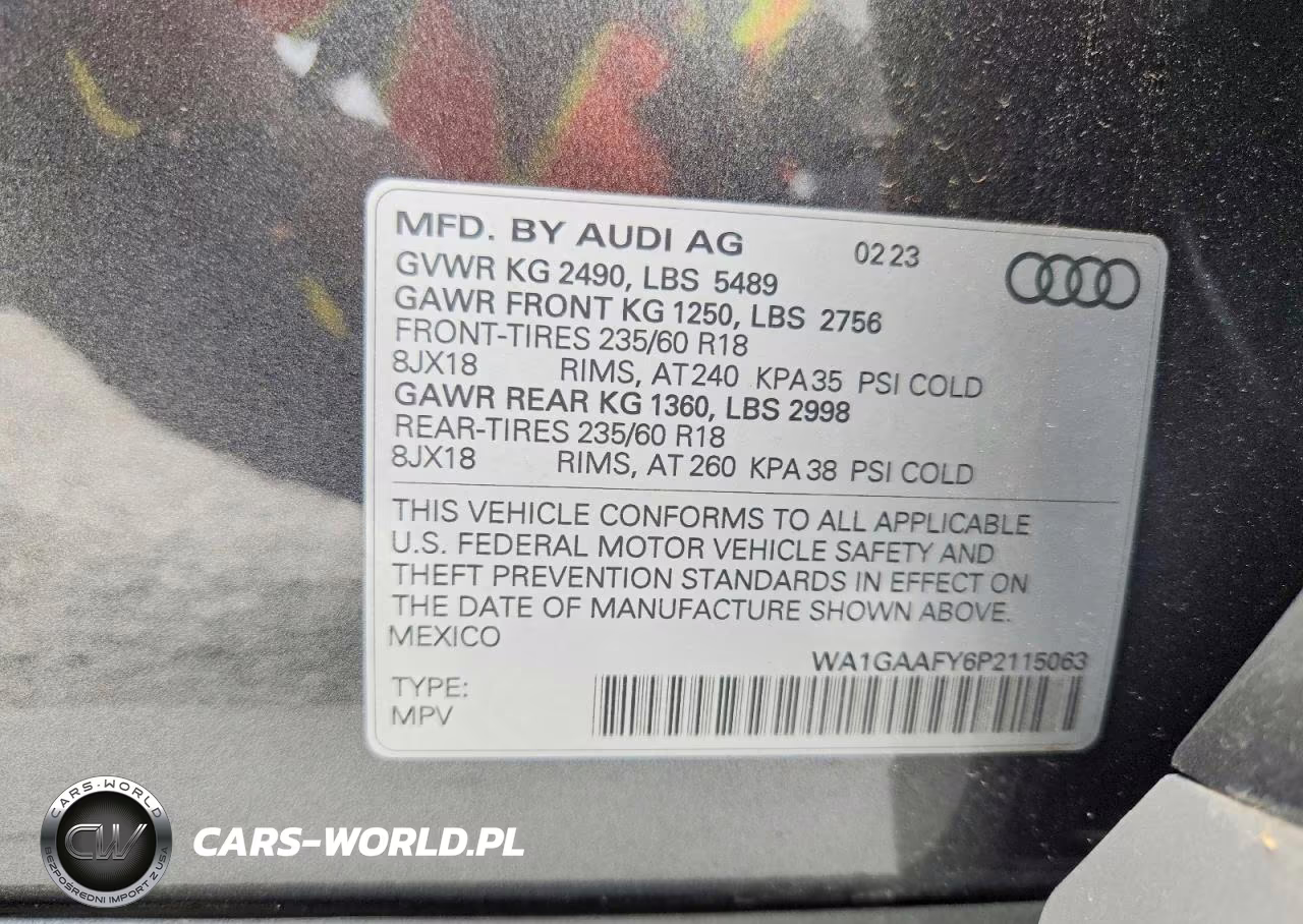 2023 Audi Q5 Premium 45 VIN:WA1GAAFY6P2115063 - 13