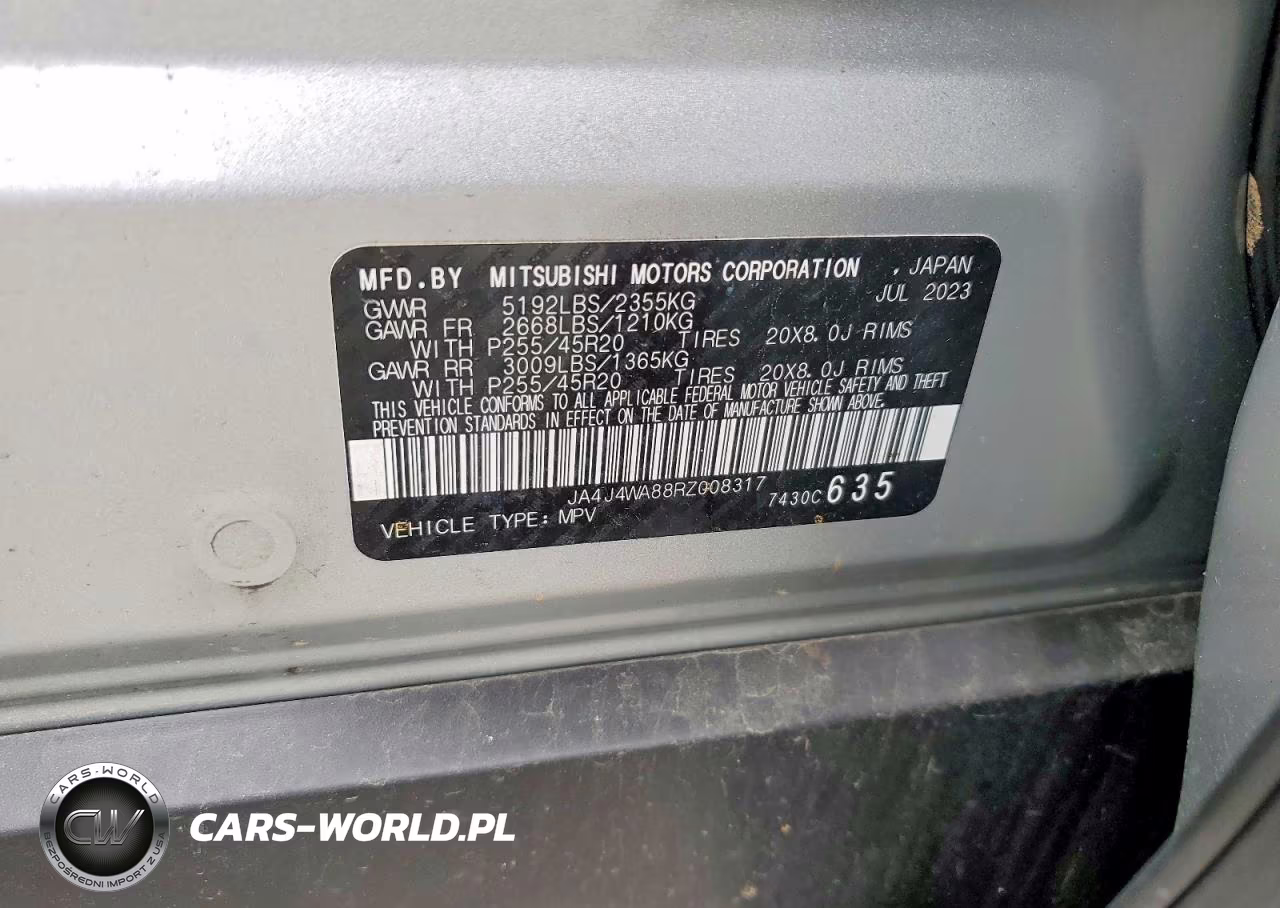 2024 Mitsubishi Outlander Sel VIN:JA4J4WA88RZ008317 - 14