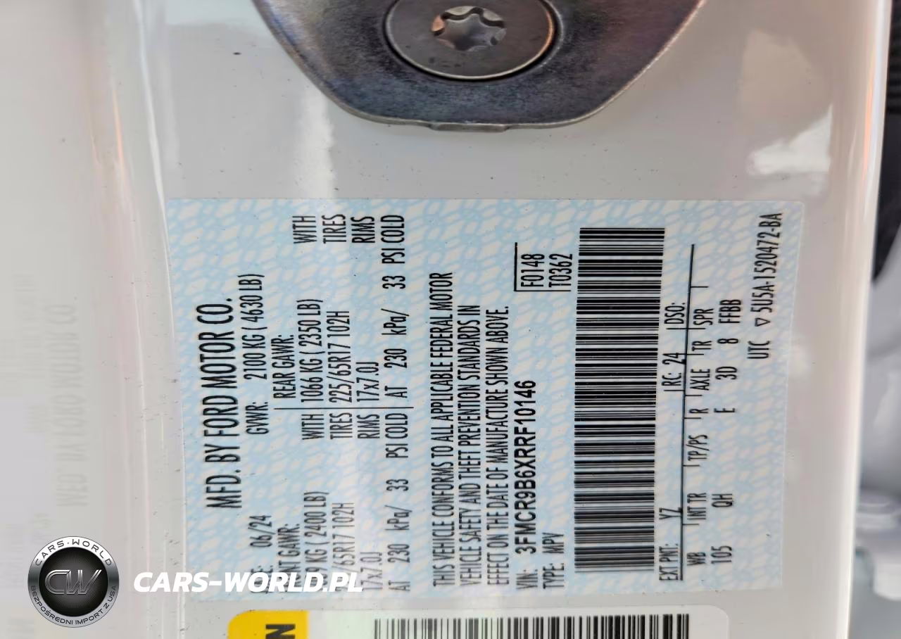 2024 Ford Bronco Sport Big Bend VIN:3FMCR9B6XRRF10146 - 13