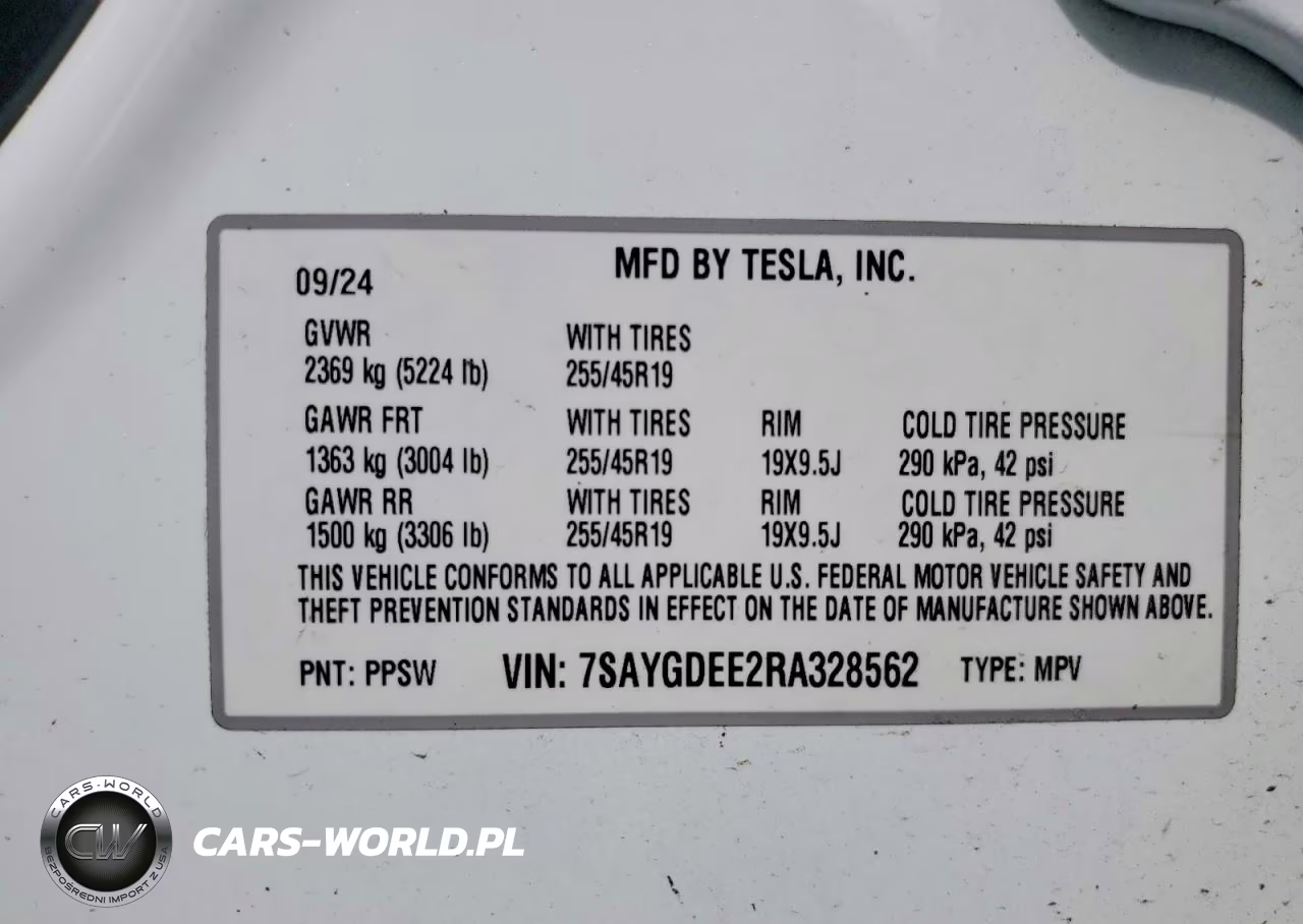 2024 Tesla Model Y VIN:7SAYGDEE2RA328562 - 13