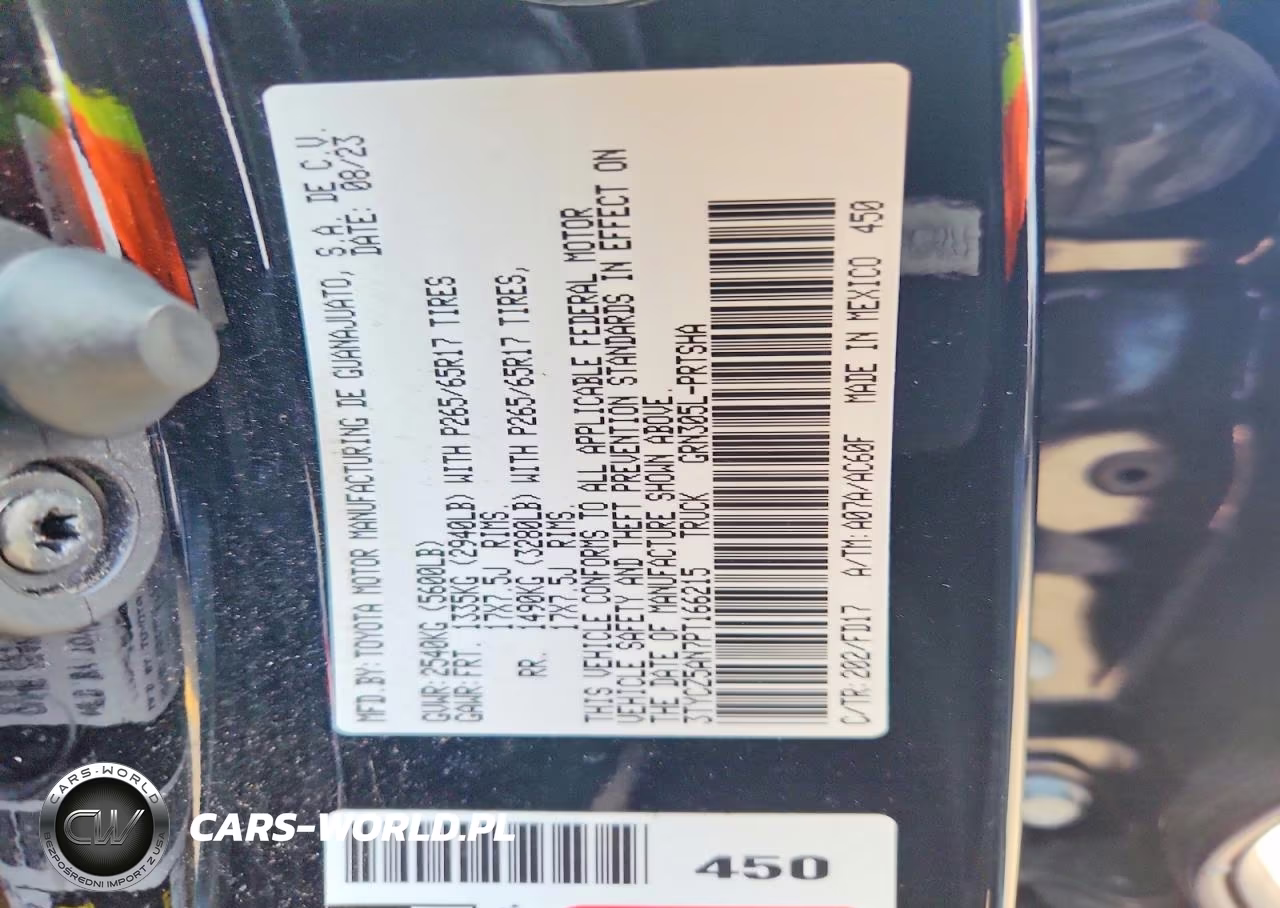 2023 Toyota Tacoma Sr V6 VIN:3TYCZ5AN7PT166215 - 13