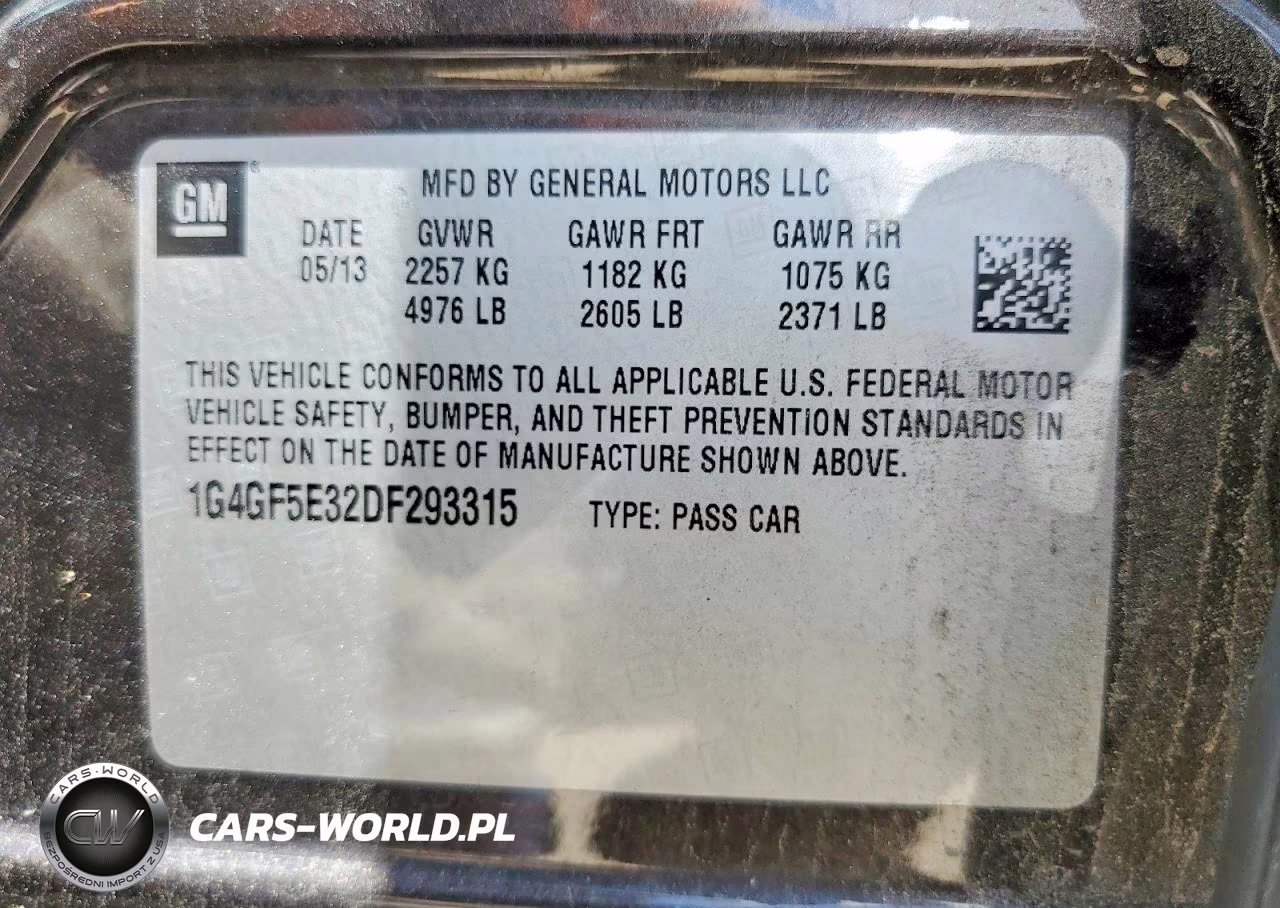 2013 Buick Lacrosse Premium VIN:1G4GF5E32DF293315 - 13