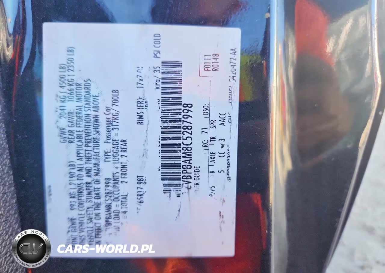 2012 Ford Mustang VIN:1ZVBP8AM8C5287998 - 12