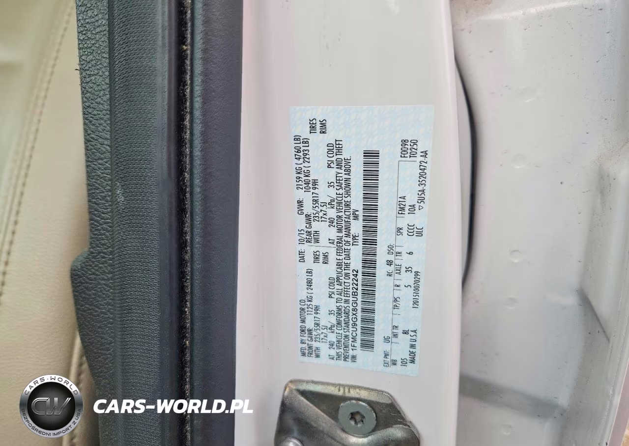 2016 Ford Escape Se VIN:1FMCU9GX8GUB22242 - 12