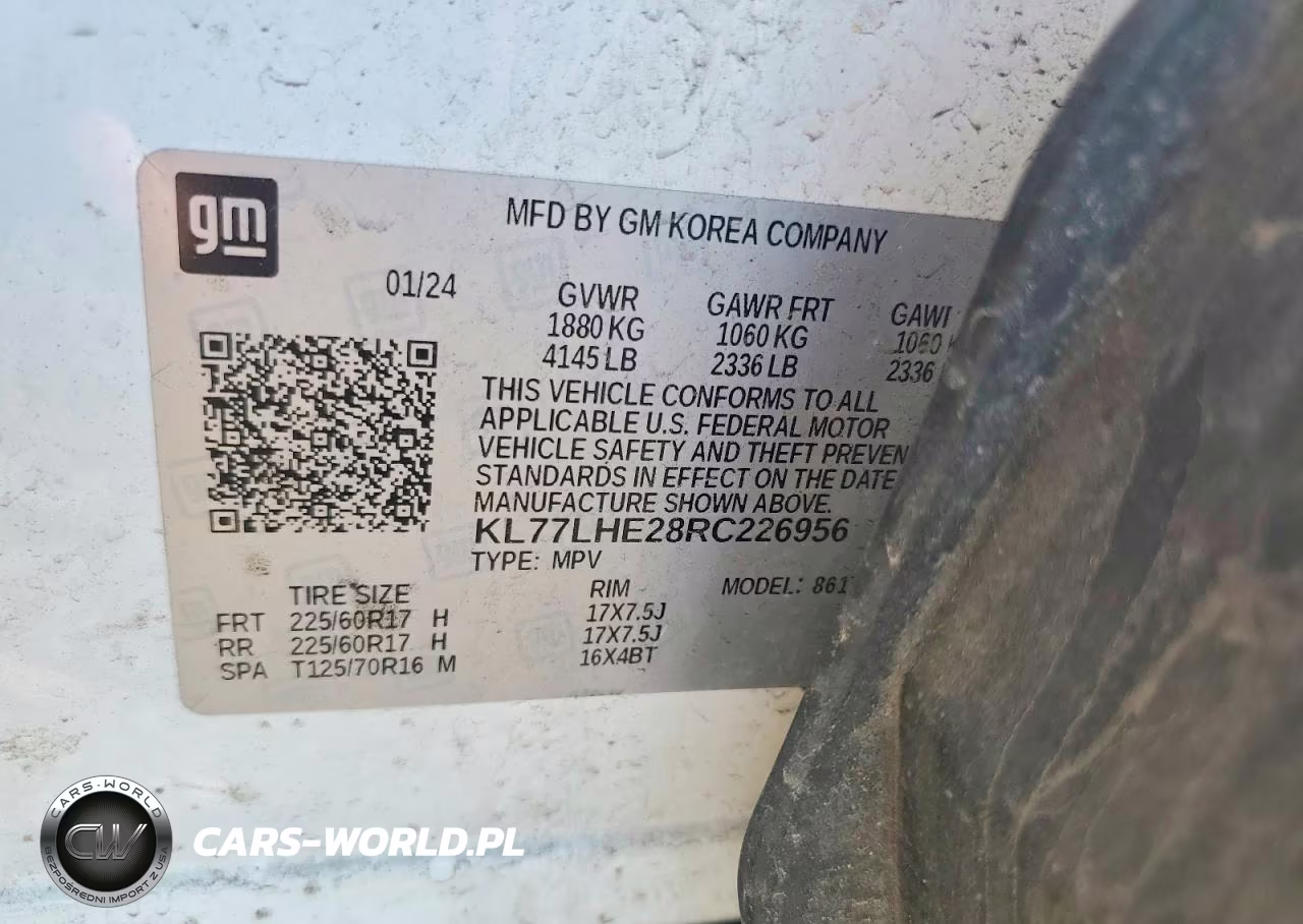 2024 Chevrolet Trax 1Lt VIN:KL77LHE28RC226956 - 13