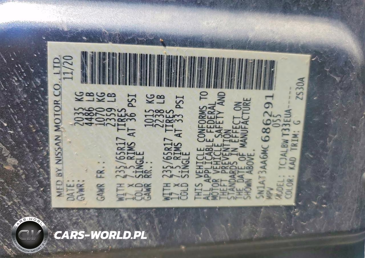2021 Nissan Rogue S VIN:5N1AT3AA6MC686291 - 14