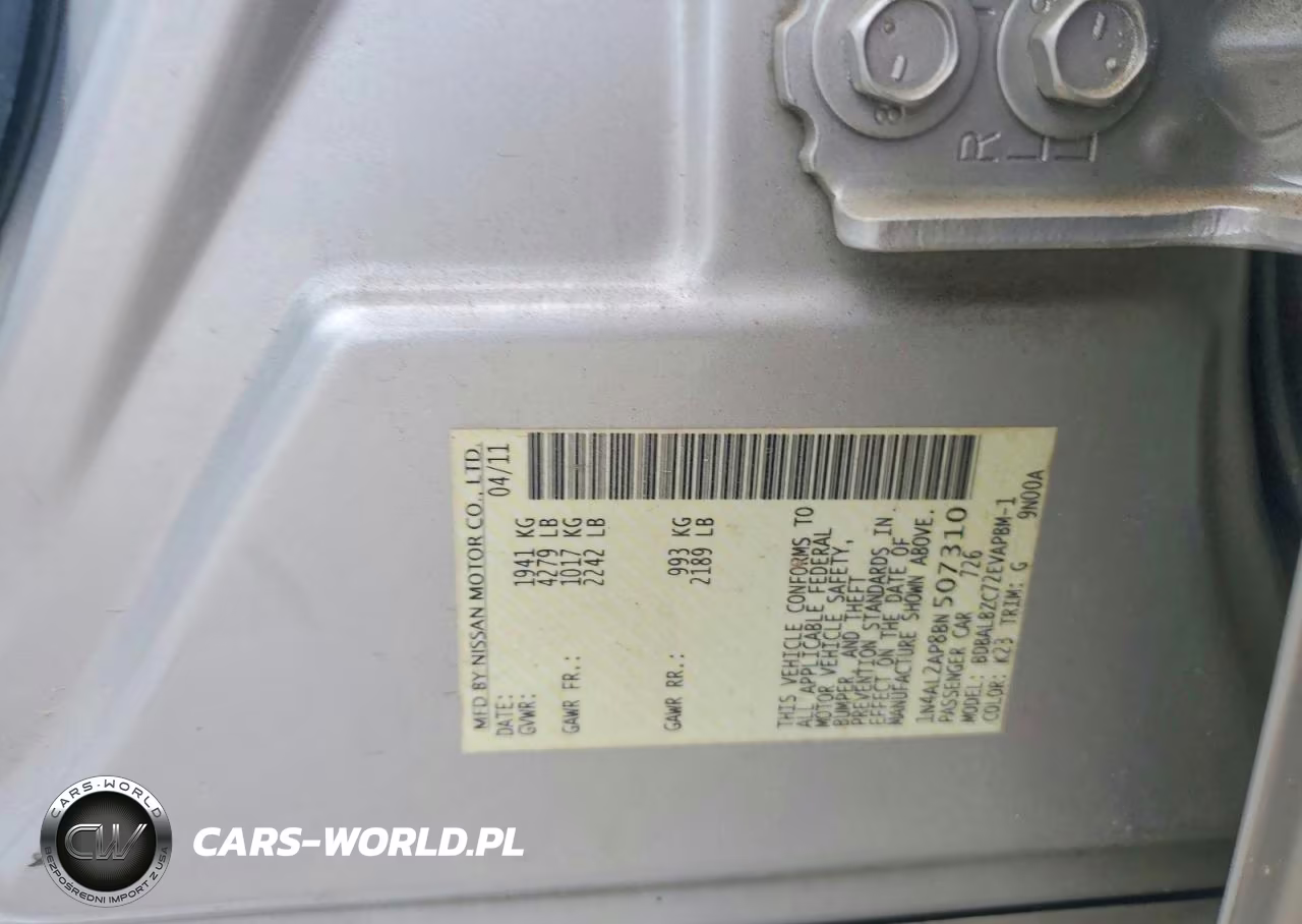 2011 Nissan Altima 2.5 VIN:1N4AL2AP8BN507310 - 13