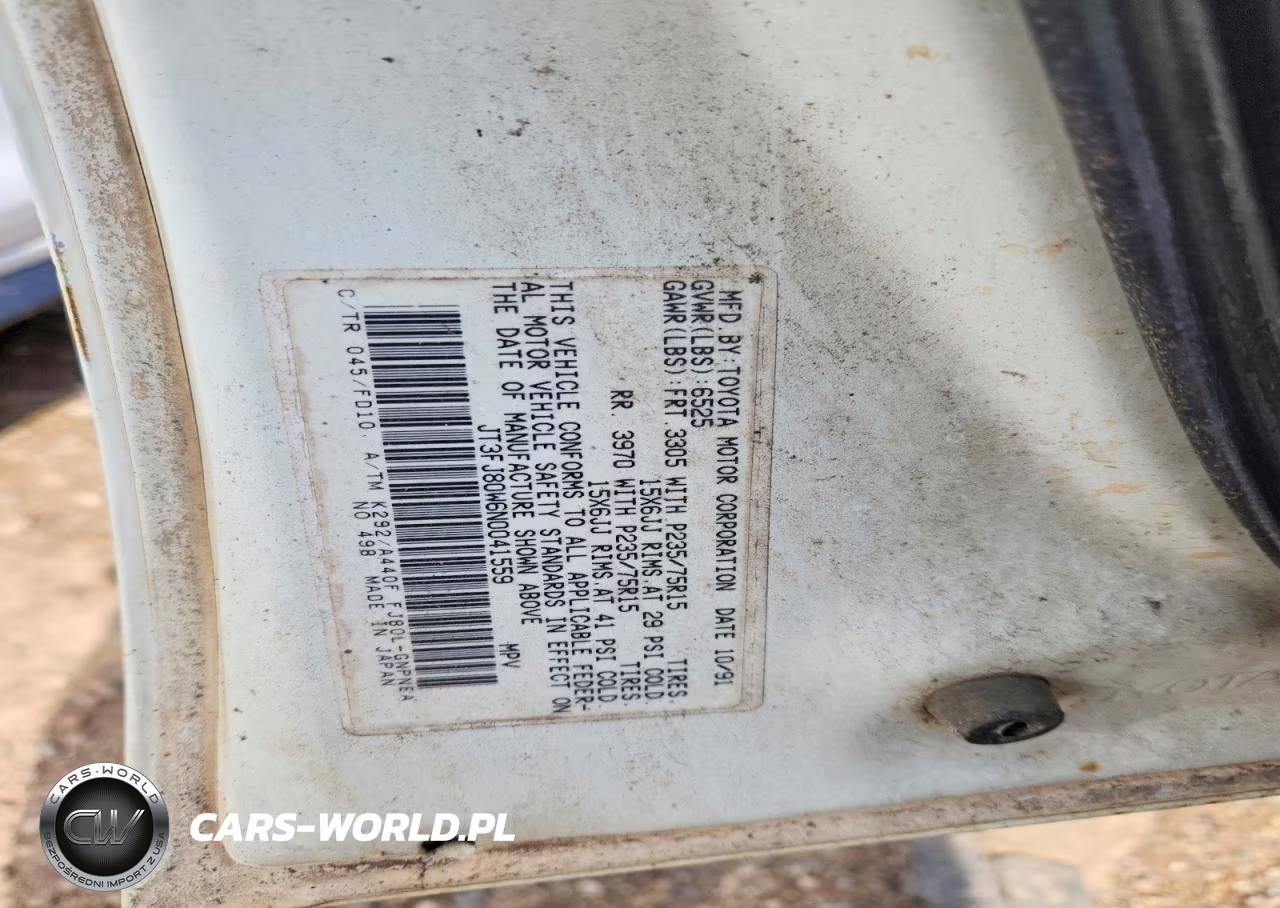 1992 Toyota Land Cruiser Fj80 VIN:JT3FJ80W6N0041559 - 13