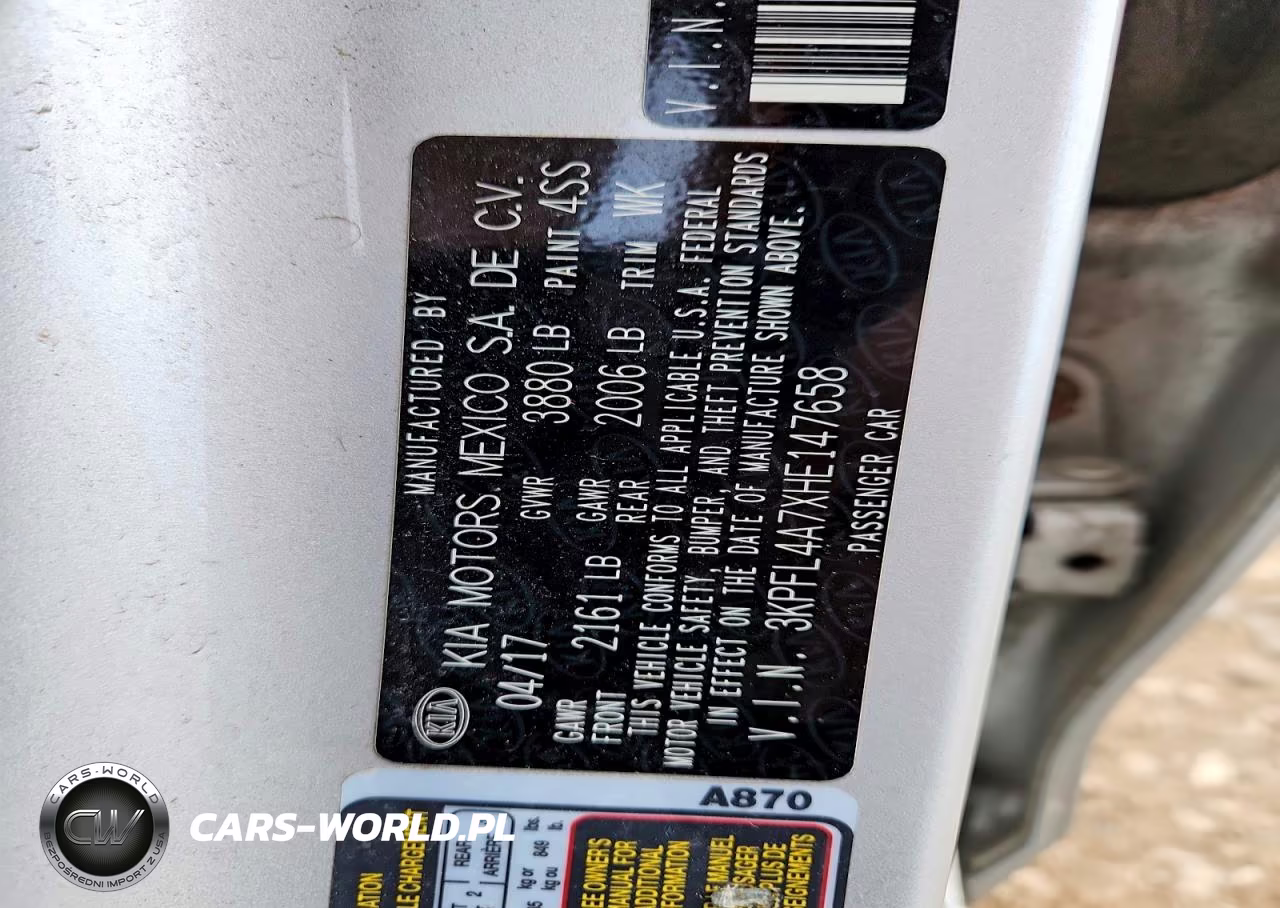 2017 Kia Forte Lx VIN:3KPFL4A7XHE147658 - 12