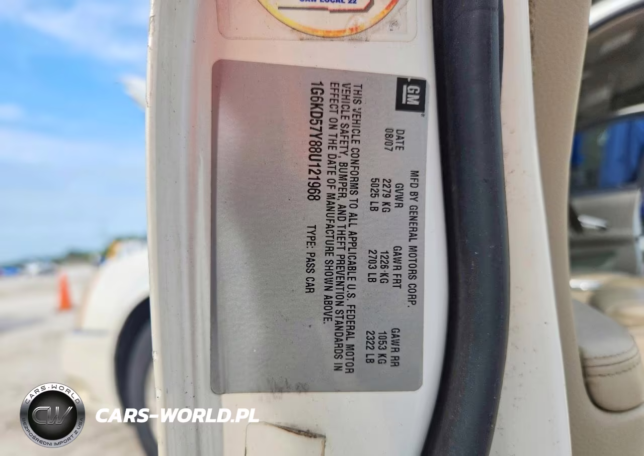 2008 Cadillac Dts VIN:1G6KD57Y88U121968 - 12