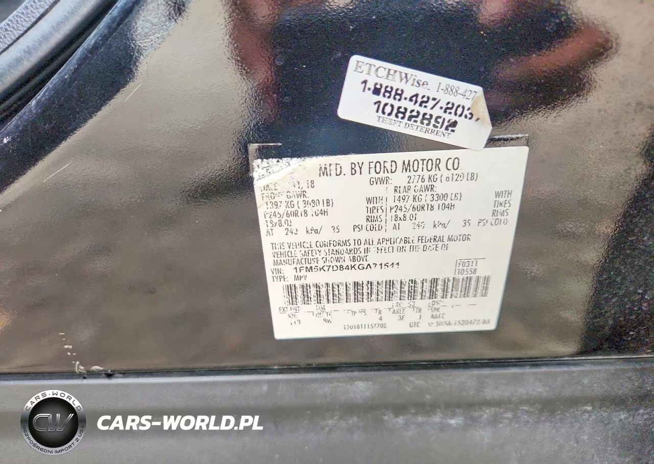2019 Ford Explorer Xlt VIN:1FM5K7D84KGA71541 - 13