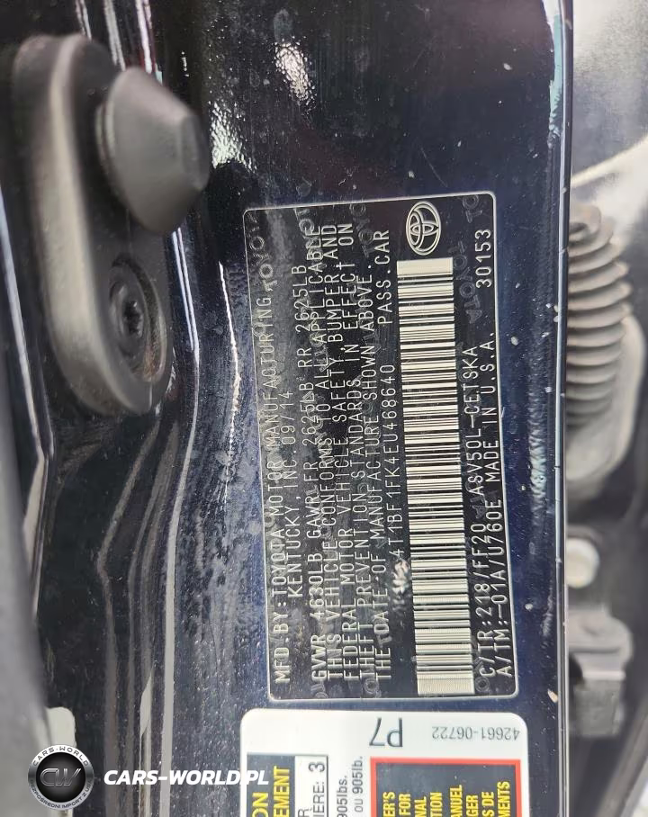 2014 Toyota Camry Se VIN:4T1BF1FK4EU468640 - 13