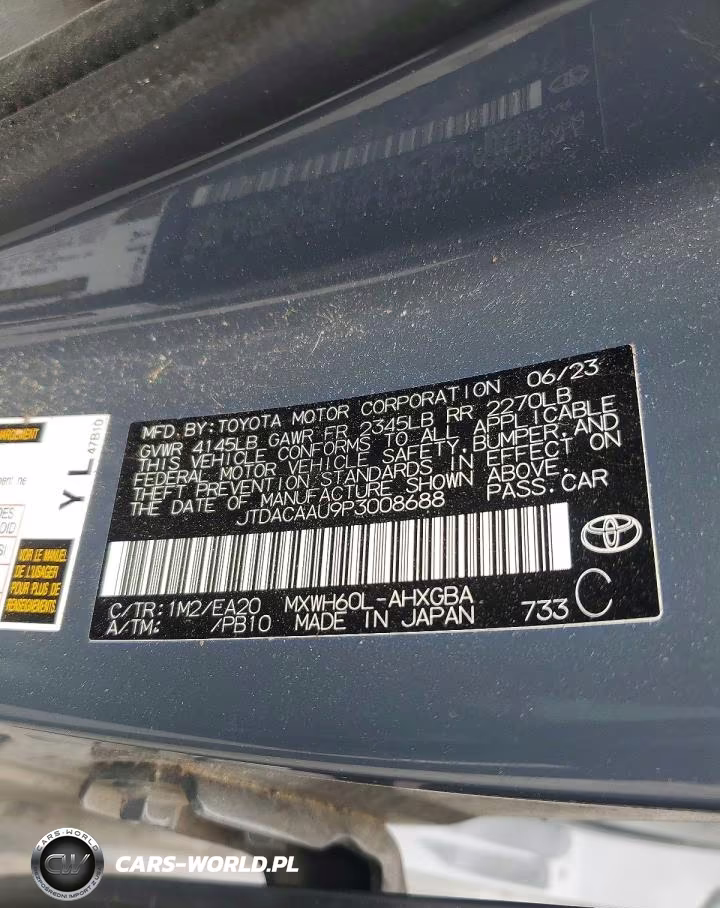 2023 Toyota Prius Xle VIN:JTDACAAU9P3008688 - 12