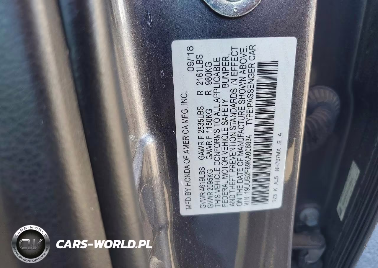 2019 Acura Tlx Technology-A-Spec VIN:19UUB2F69KA006834 - 12
