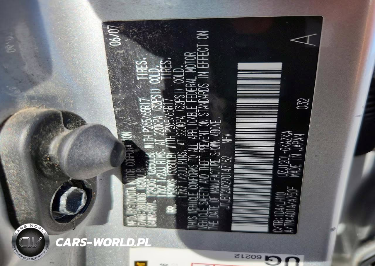 2007 Lexus Gx 470 VIN:JTJBT20X270147162 - 13