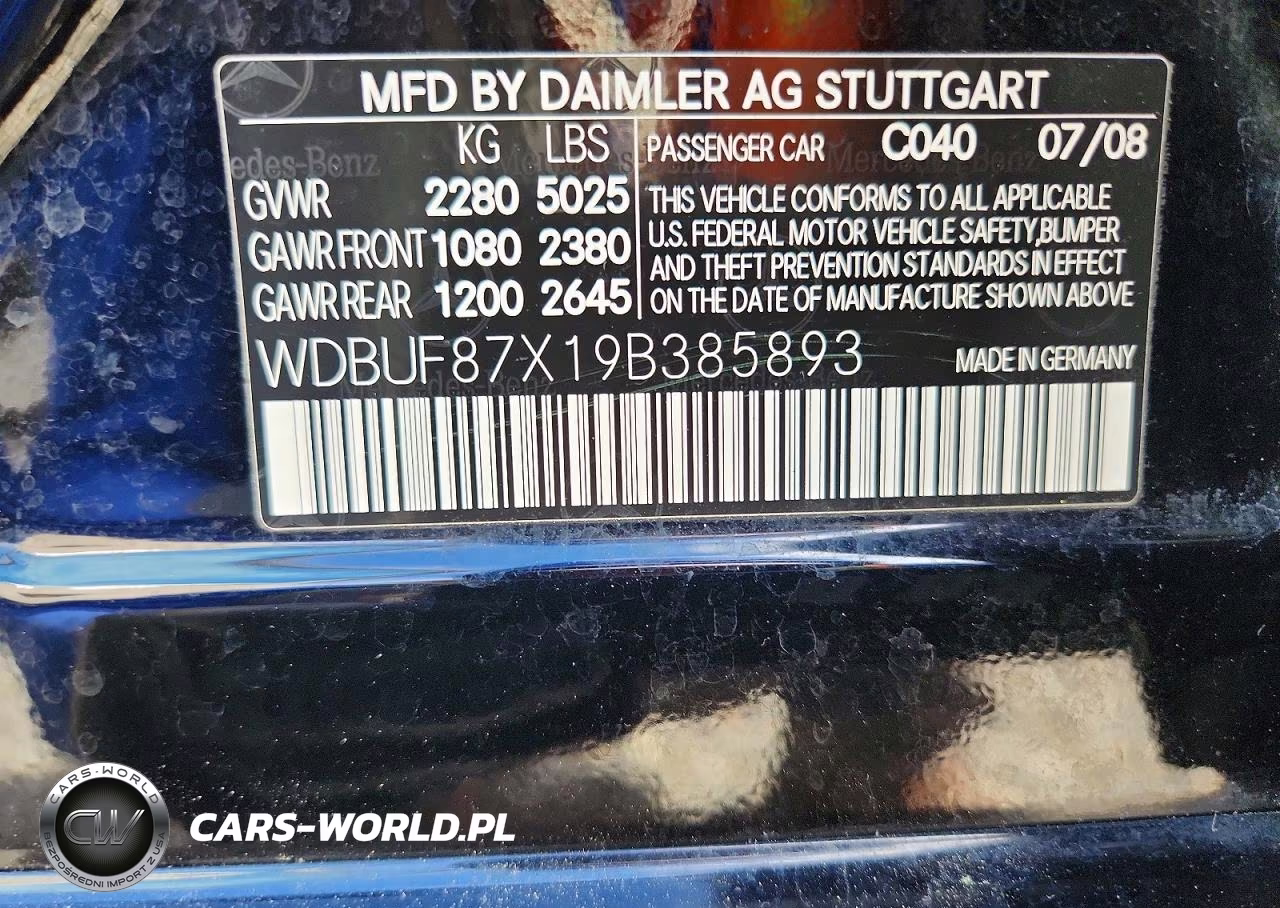 2009 Mercedes-Benz E 350 4Matic VIN:WDBUF87X19B385893 - 12