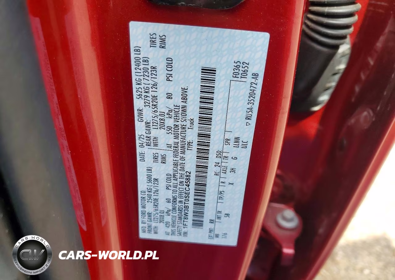 2025 Ford F350 Super Duty VIN:1FT8W3BT0SEC45882 - 13