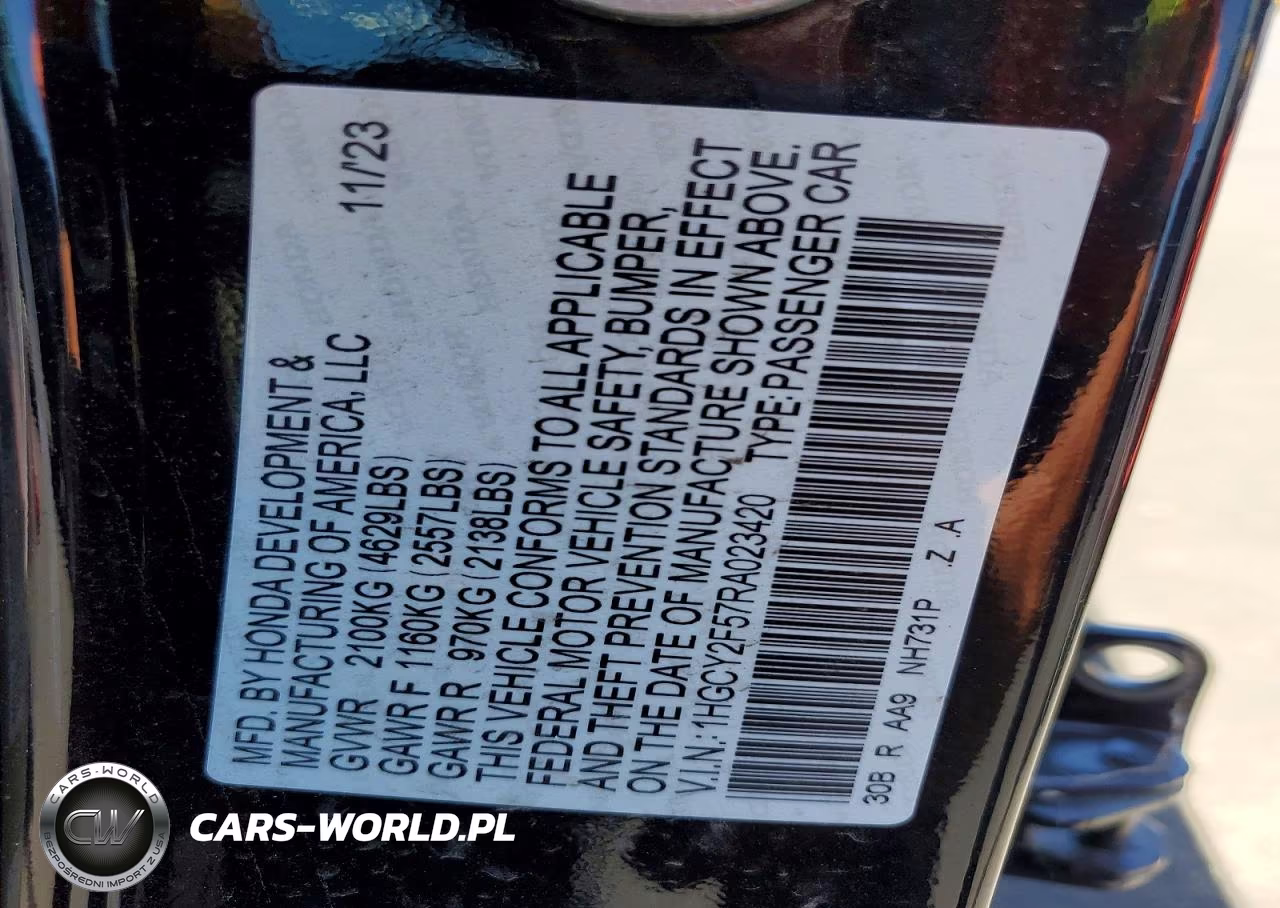 2024 Honda Accord Hybrid Sport VIN:1HGCY2F57RA023420 - 12