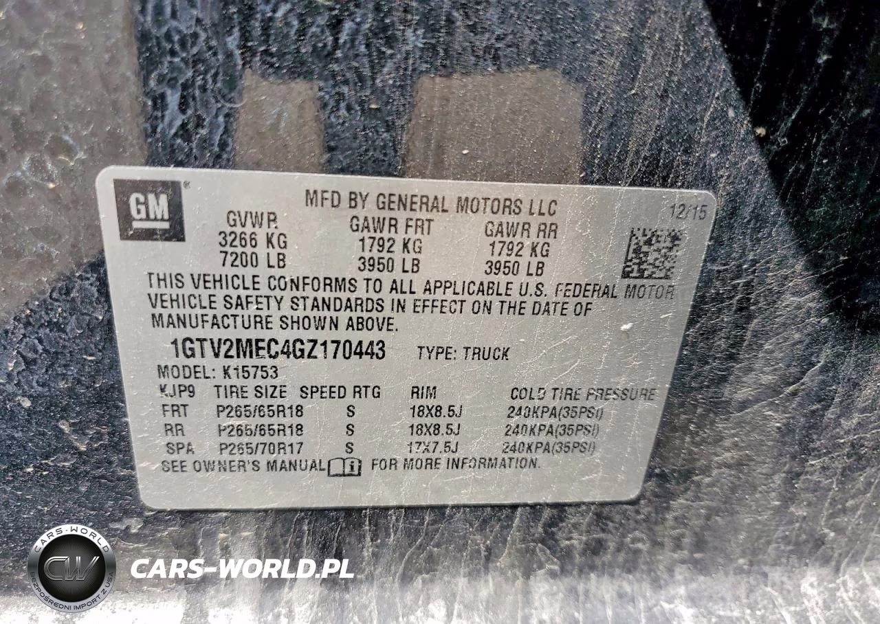 2016 GMC Sierra K1500 Sle VIN:1GTV2MEC4GZ170443 - 12