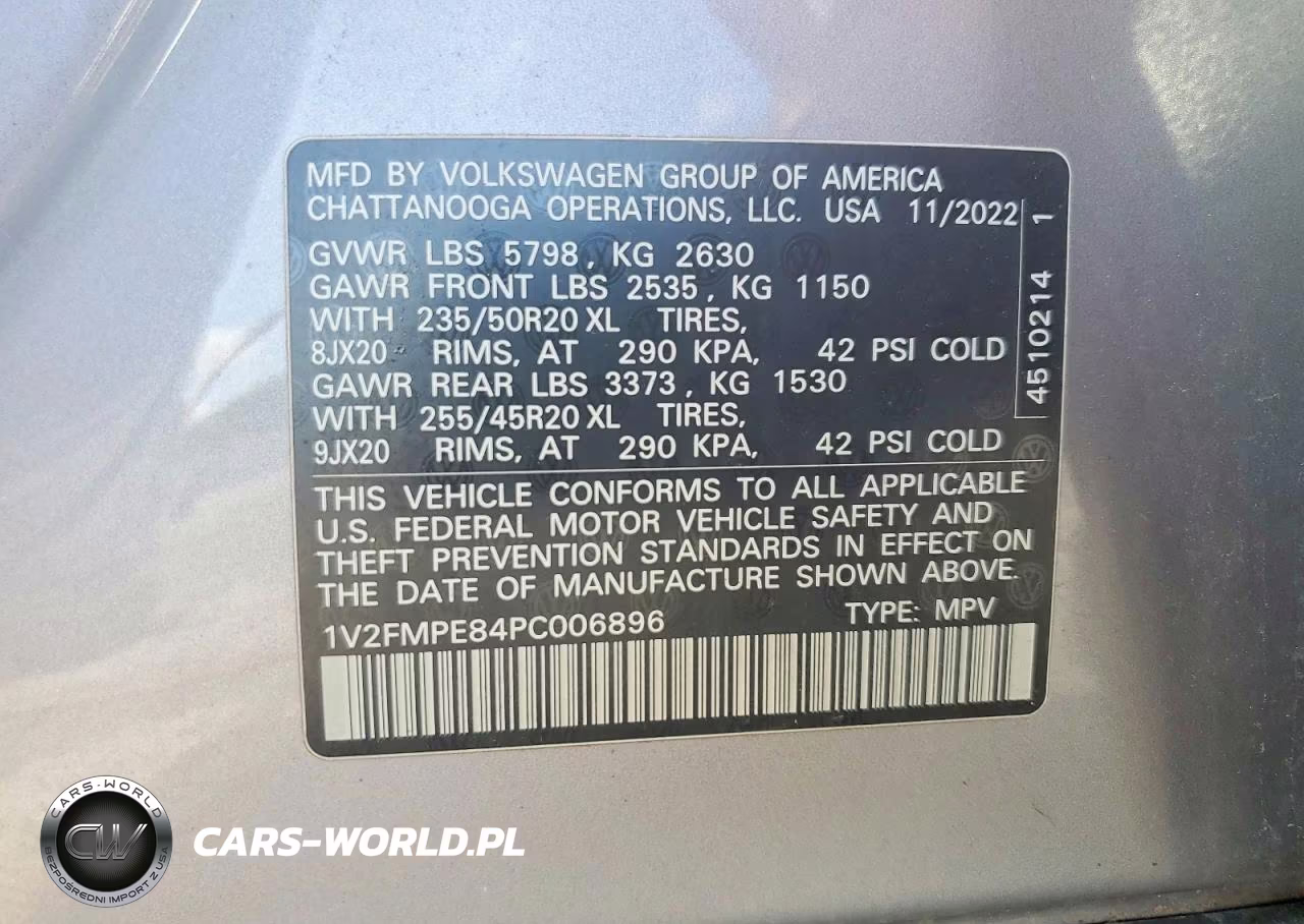2023 Volkswagen Id.4 Pro S VIN:1V2FMPE84PC006896 - 14