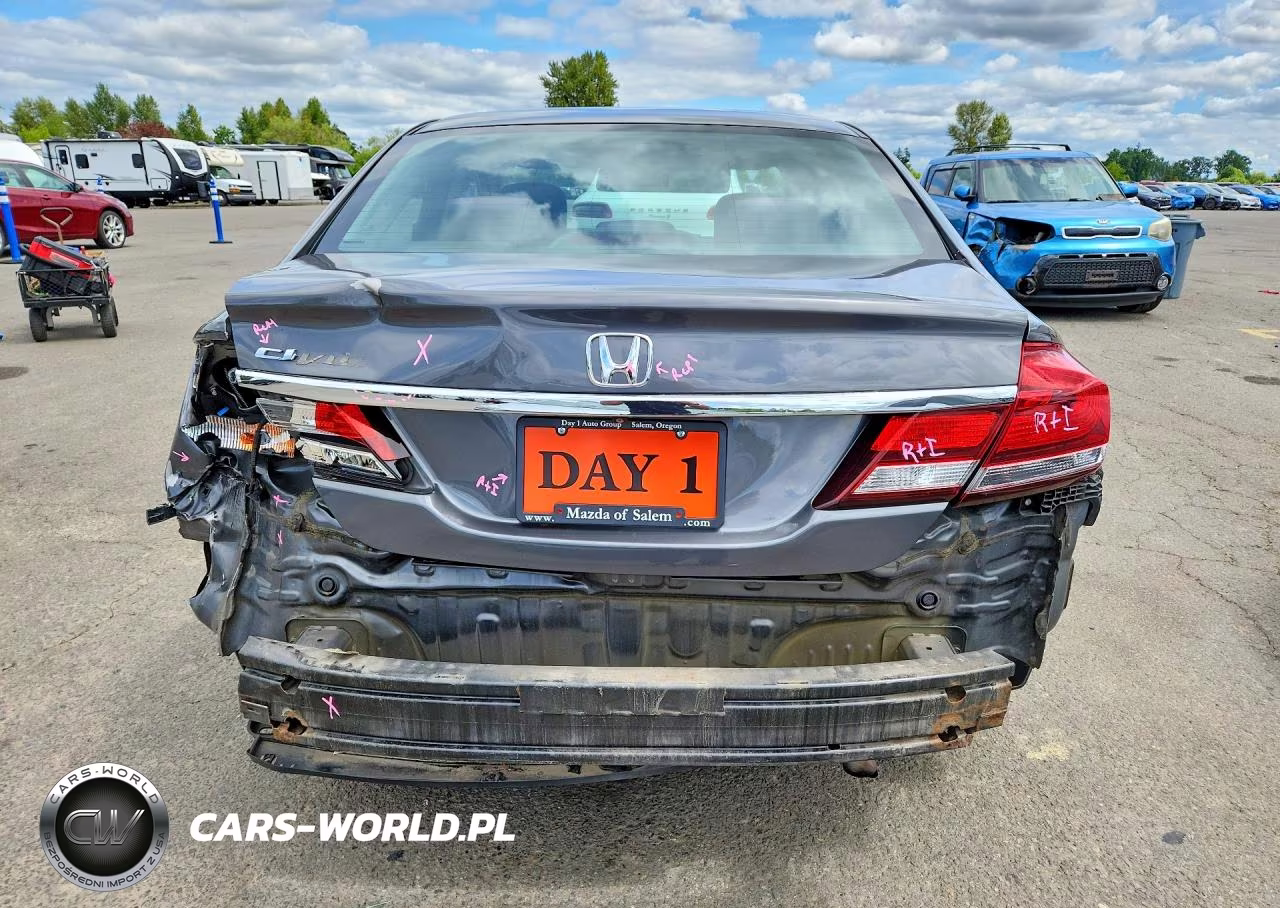 2013 Honda Civic Lx VIN:2HGFB2F5XDH603074 - 6