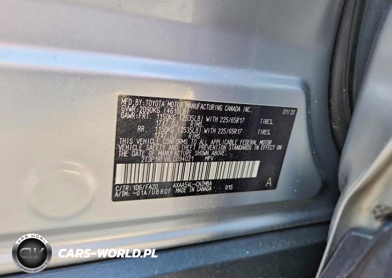 2020 Toyota Rav4 Xle VIN:2T3P1RFV8LC094021 - 13