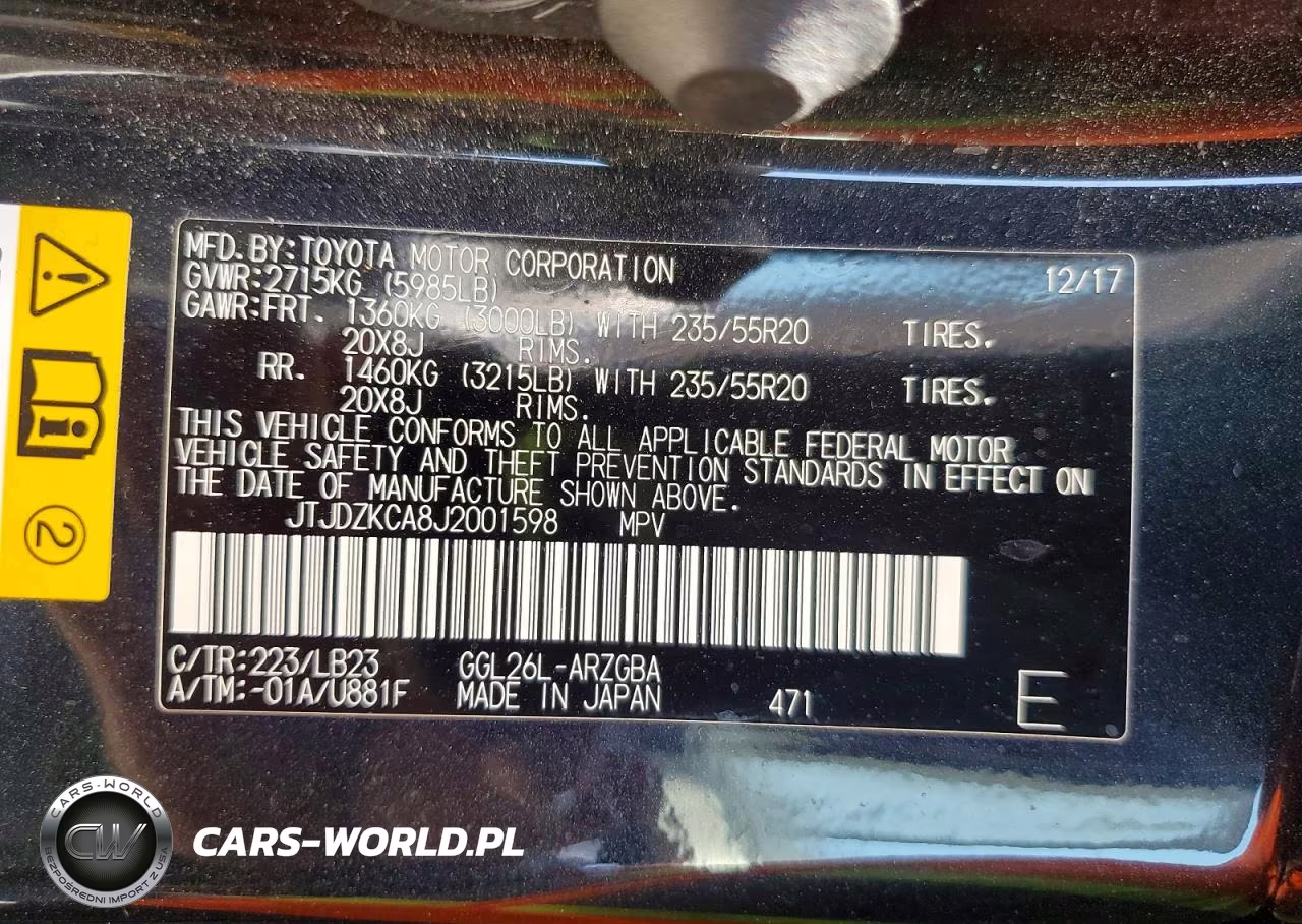 2018 Lexus Rx 350 L VIN:JTJDZKCA8J2001598 - 13