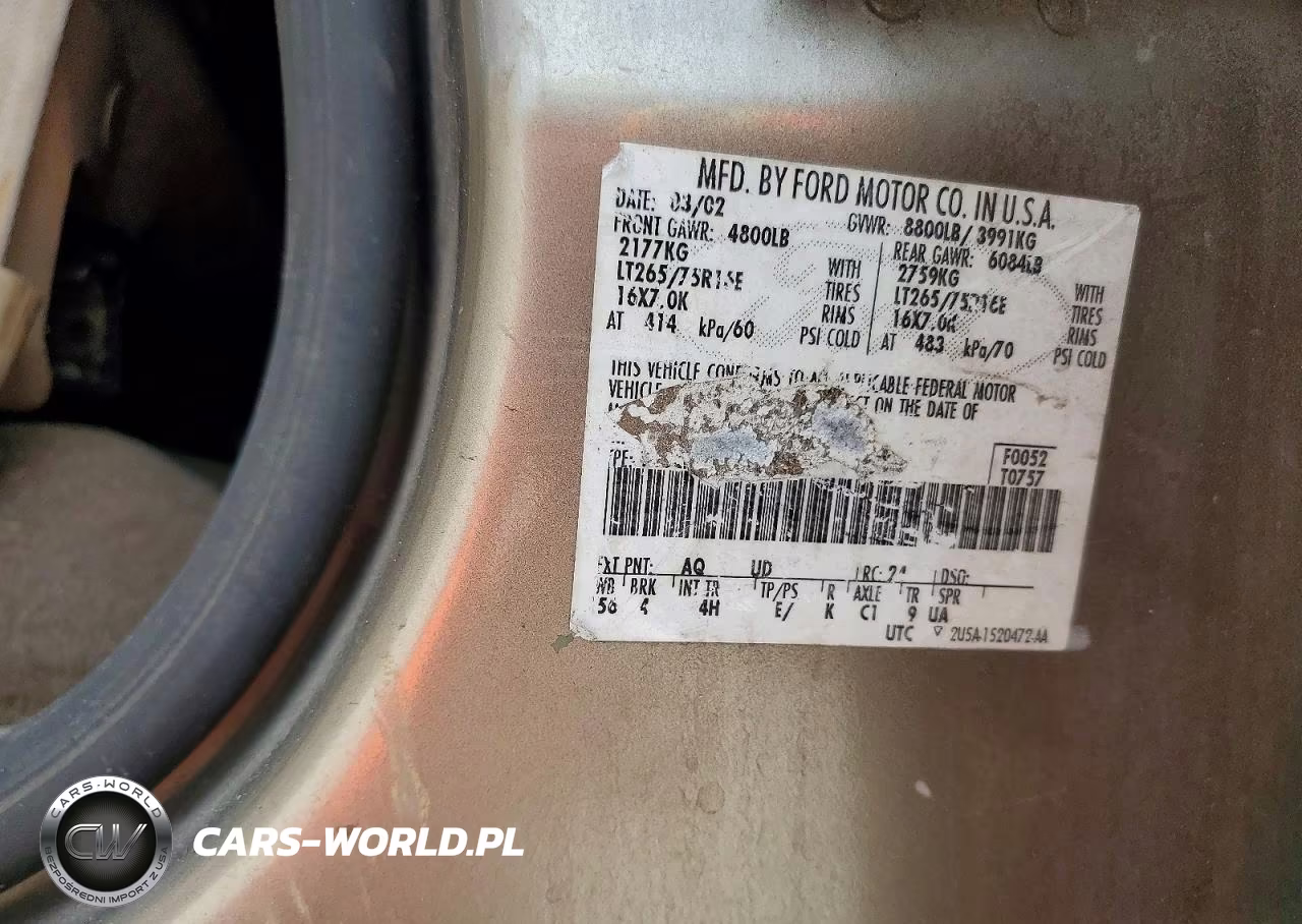 2002 Ford F250 Super Duty VIN:1FTNW21F22EC45228 - 12