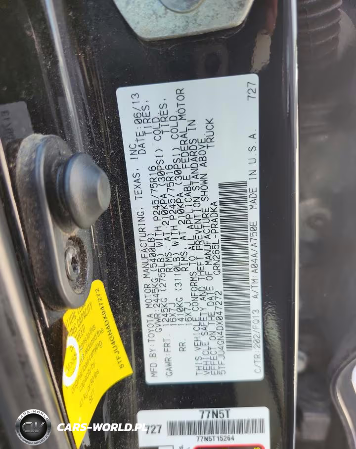 2013 Toyota Tacoma Double Cab Prerunner VIN:5TFJU4GN4DX047272 - 12