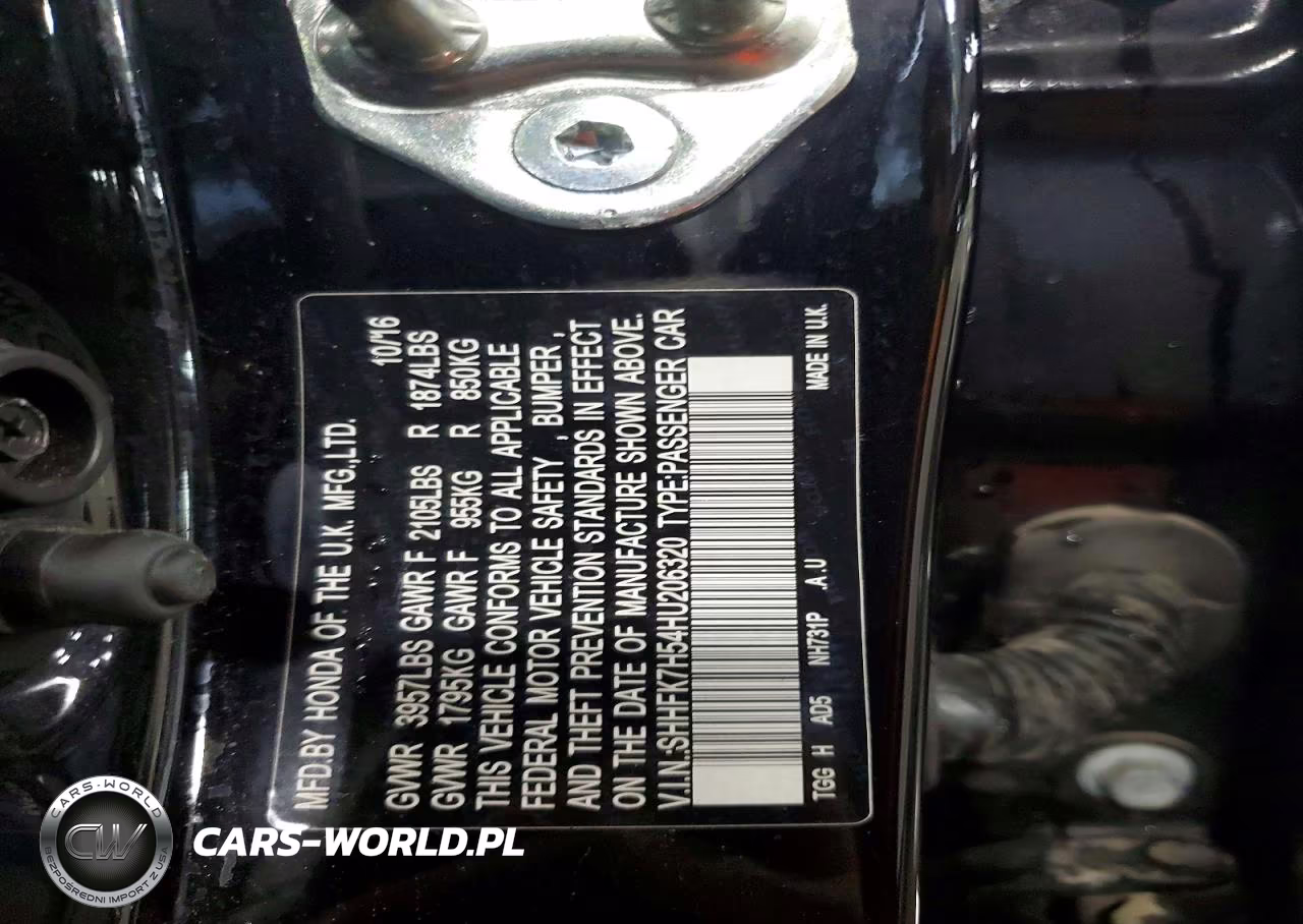2017 Honda Civic Ex VIN:SHHFK7H54HU206320 - 13