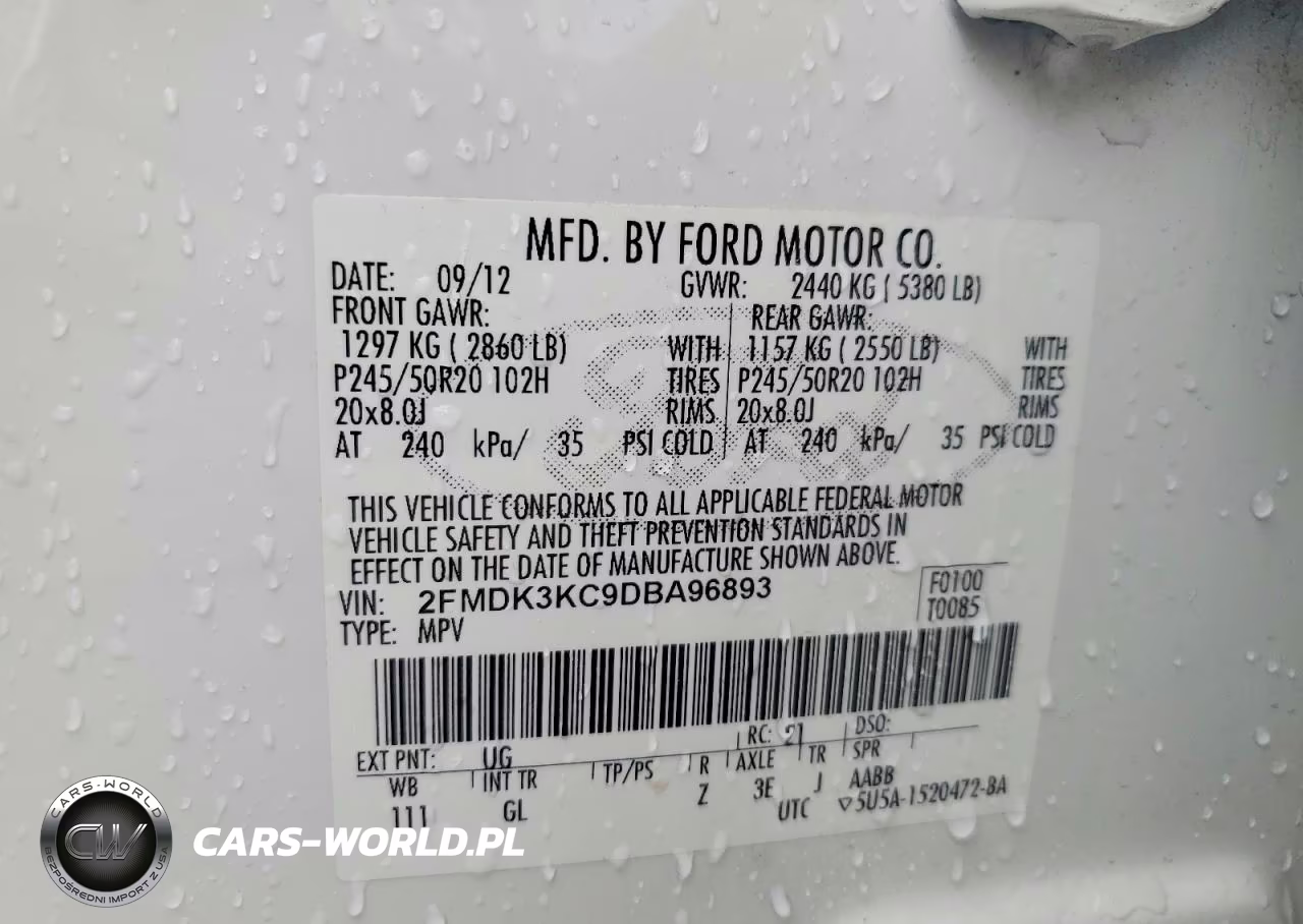 2013 Ford Edge Limited VIN:2FMDK3KC9DBA96893 - 13