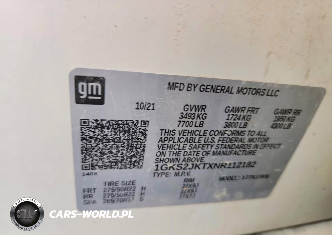 2022 GMC Yukon Xl Denali VIN:1GKS2JKTXNR112182 - 13