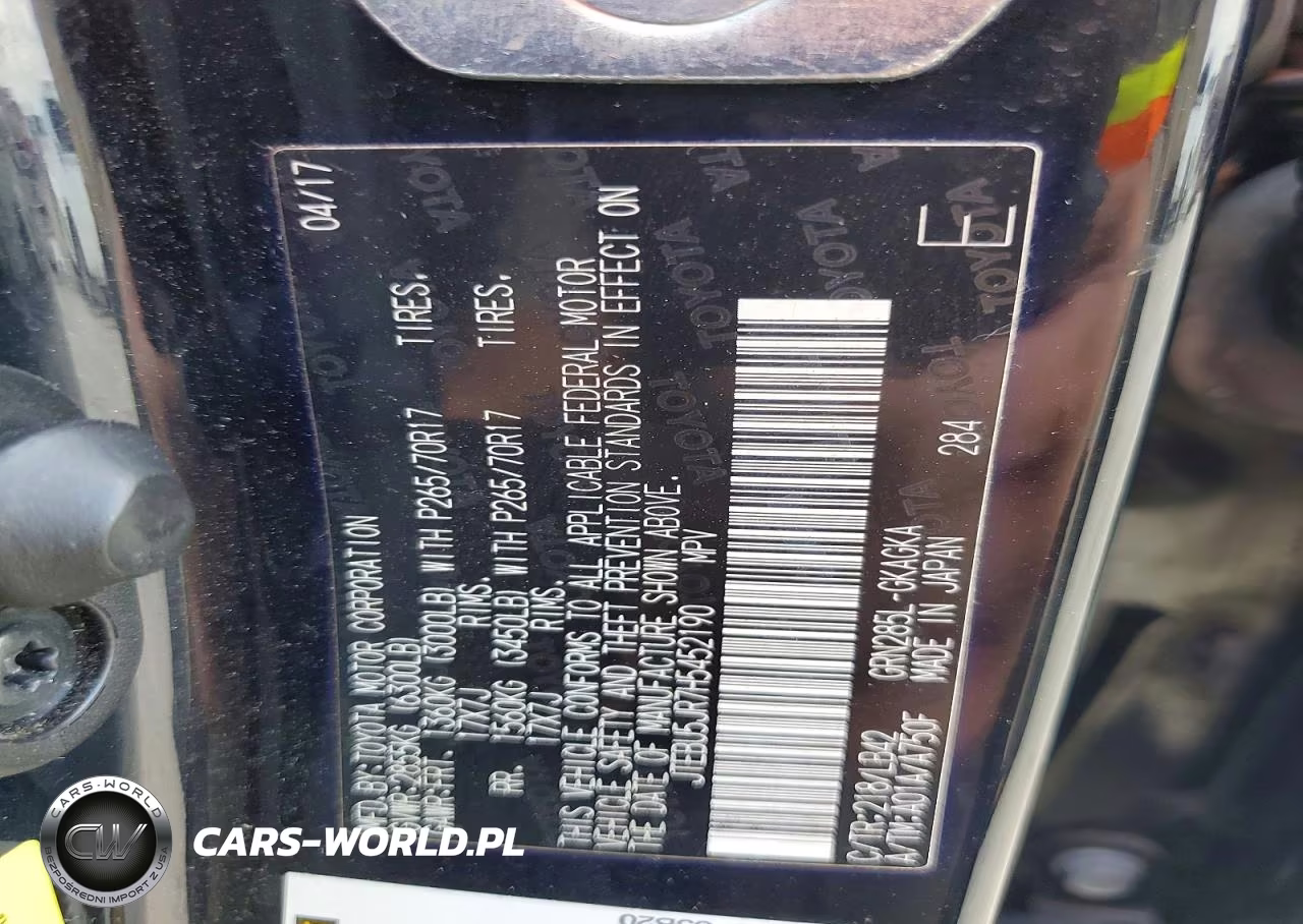 2017 Toyota 4Runner Sr5 Premium VIN:JTEBU5JR7H5452190 - 13