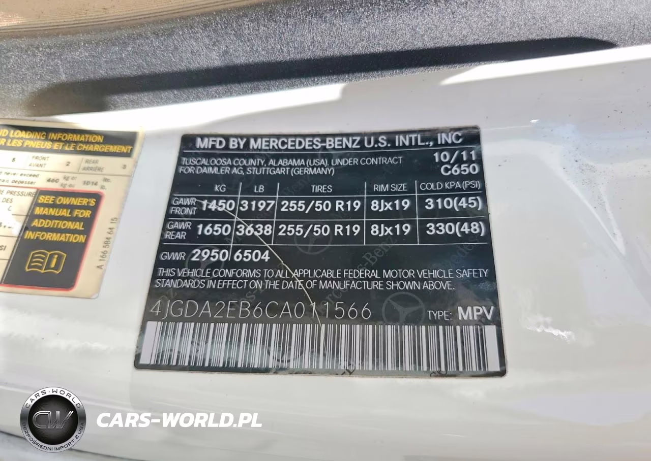 2012 Mercedes-Benz Ml 350 Bluetec VIN:4JGDA2EB6CA011566 - 12