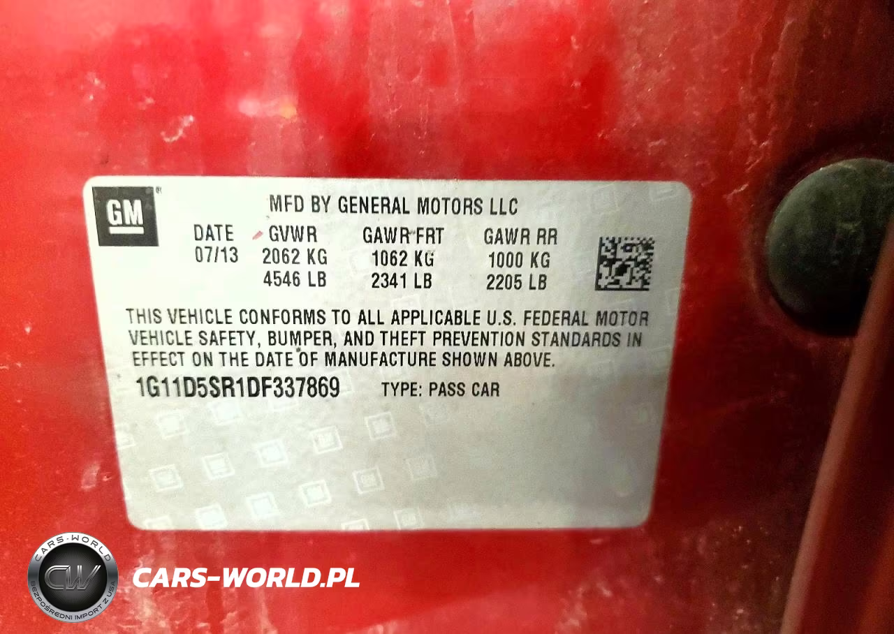 2013 Chevrolet Malibu 1Lt VIN:1G11D5SR1DF337869 - 12