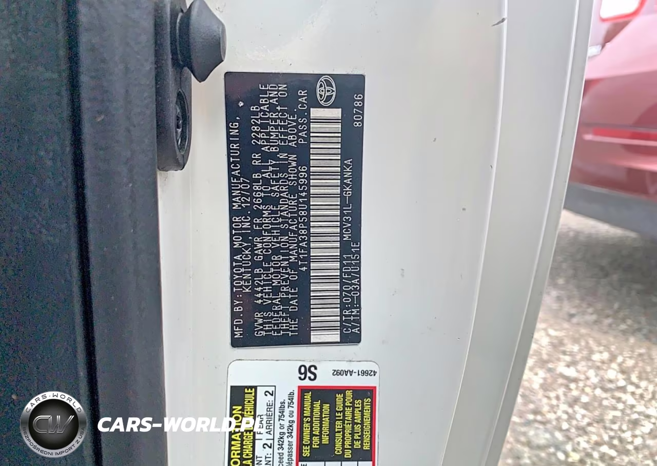 2008 Toyota Camry Solara Sport V6 VIN:4T1FA38P58U145996 - 10