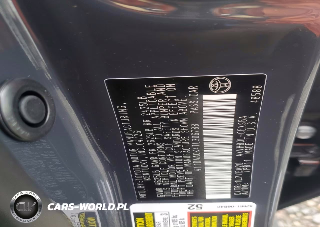 2026 Toyota Camry Se VIN:4T1DAACK4TU306788 - 12