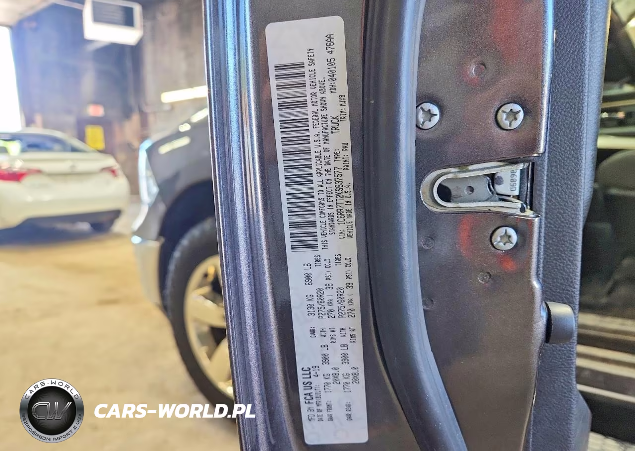 2019 Ram 1500 Classic Slt VIN:1C6RR7TT2KS637577 - 12