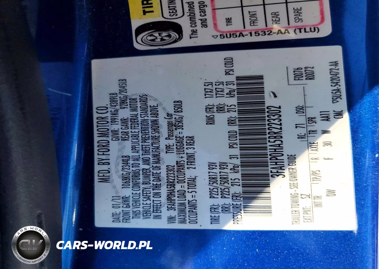 2011 Ford Fusion Se VIN:3FAHP0HA5BR223302 - 12