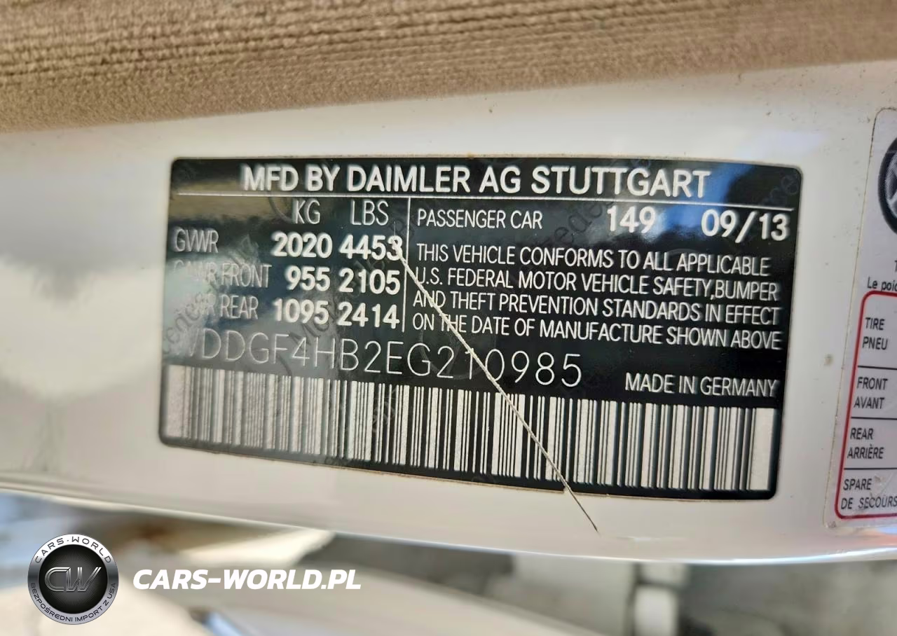 2014 Mercedes-Benz C 250 VIN:WDDGF4HB2EG210985 - 12