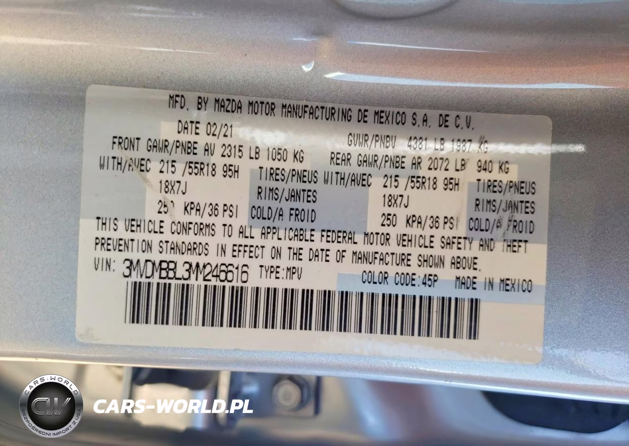 2021 Mazda Cx-30 Select VIN:3MVDMBBL3MM246616 - 13