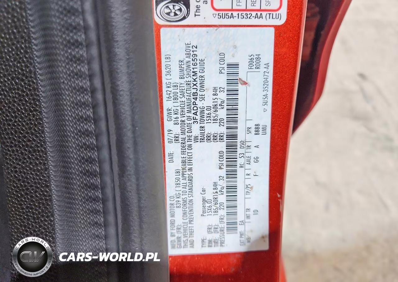 2019 Ford Fiesta Se VIN:3FADP4BJXKM165912 - 12