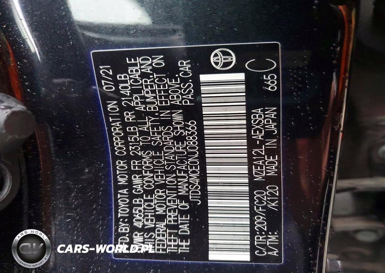 2022 Toyota Corolla Se VIN:JTDS4MCE0NJ088366 - 13