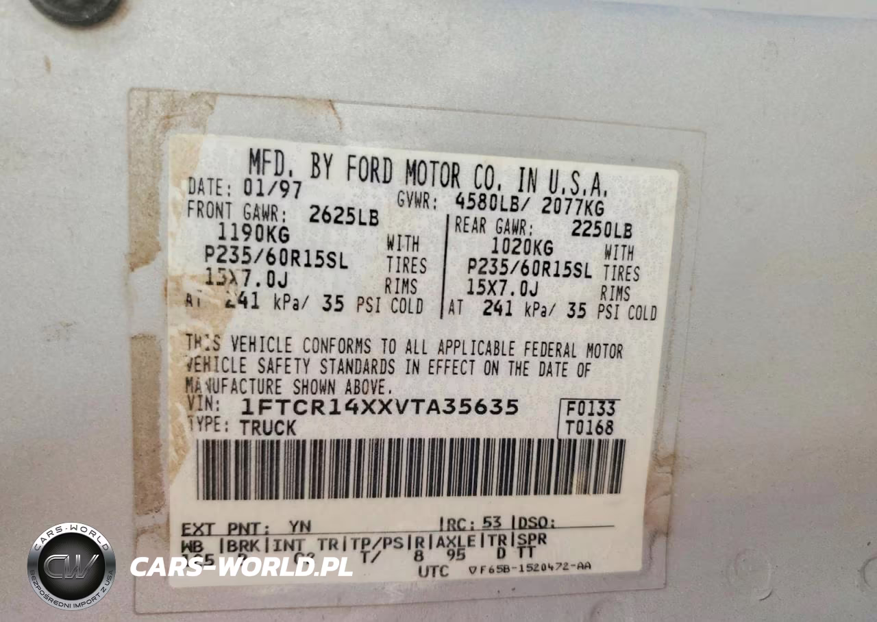1997 Ford Ranger Super Cab VIN:1FTCR14XXVTA35635 - 12